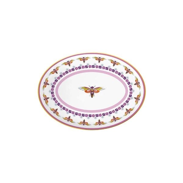 Baci Milano Amazzonia Oval Tabak 26 cm Porselen