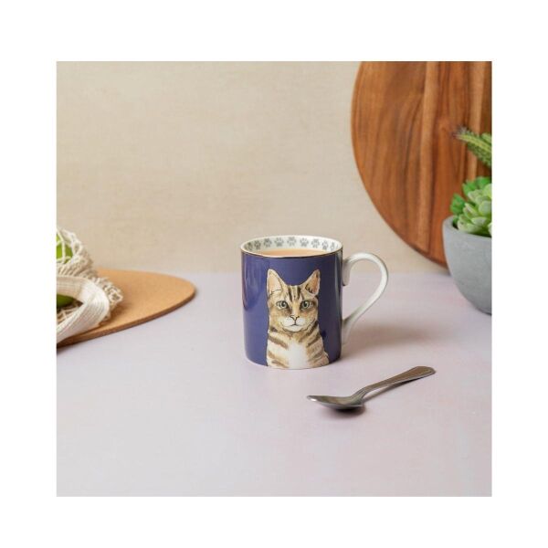 Mikasa Fine China 280 ml Düz Taraflı Kupa Kedi