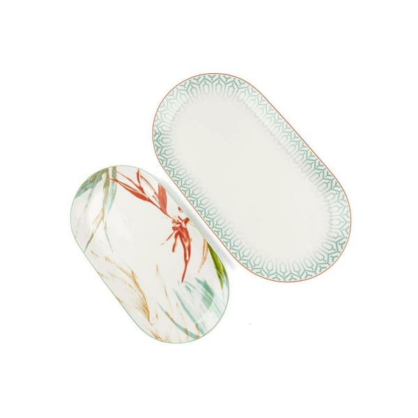 Mikasa Moor Celosia 2'li Oval Servis 31 x 17 cm 38 x 20 cm
