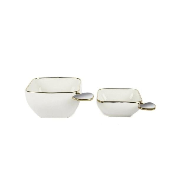 Mikasa Moor Clover Gri 2li Kase Seti Kçk 11cm Byk 14cm