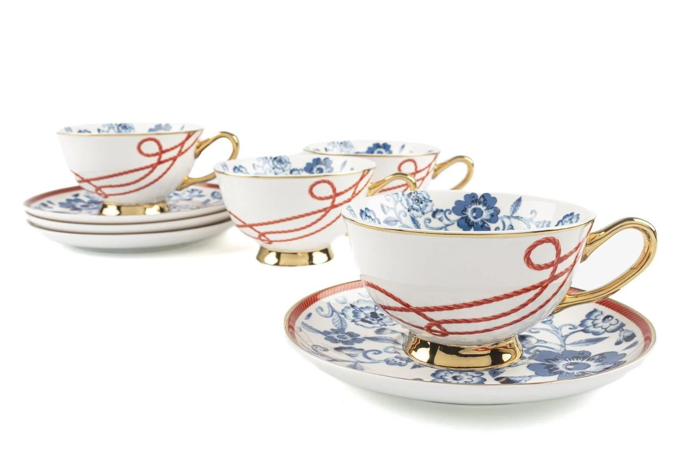 Mikasa Moor Corde 4'lü Çay Fincanı Seti