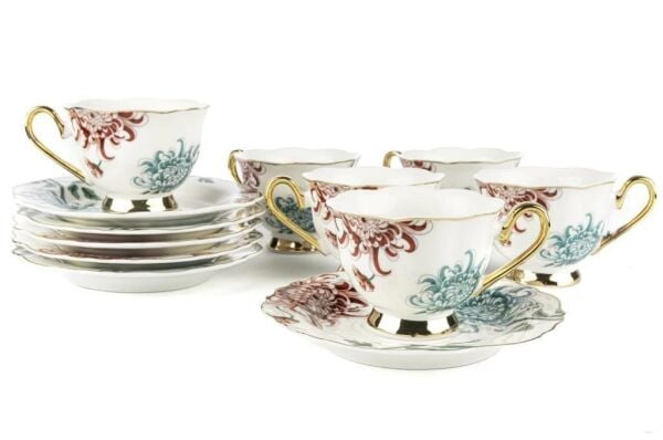 Mikasa Moor Fleur Beyaz 6'lı Kahve Fincan Seti 90cc