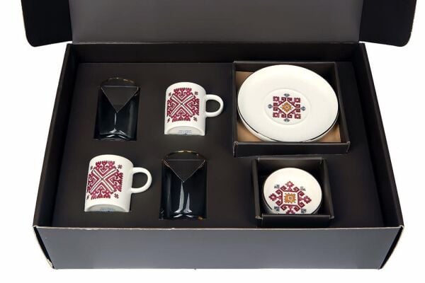 Porland Arabesque Desen6 Kahve İkram Takımı 8 Parça