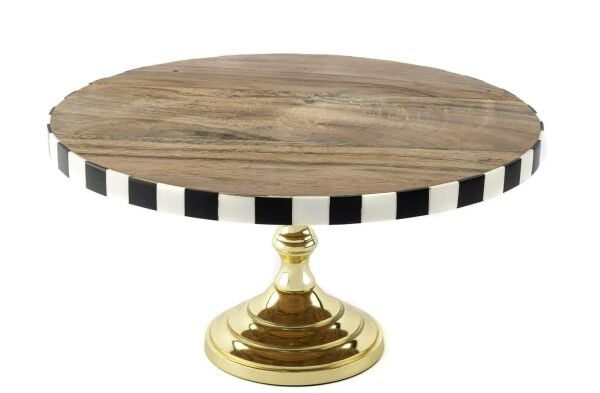 Mikasa Moor Karolu Ayaklı Ahşap Servis 31x17cm