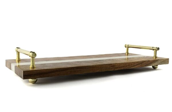 Mikasa Moor Ahşap Mermer Tepsi 61x26x10cm