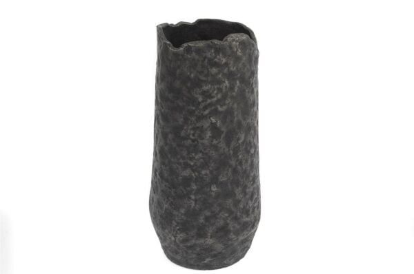 Mikasa Moor Gri Alümiyum Vazo 15 x 37 cm