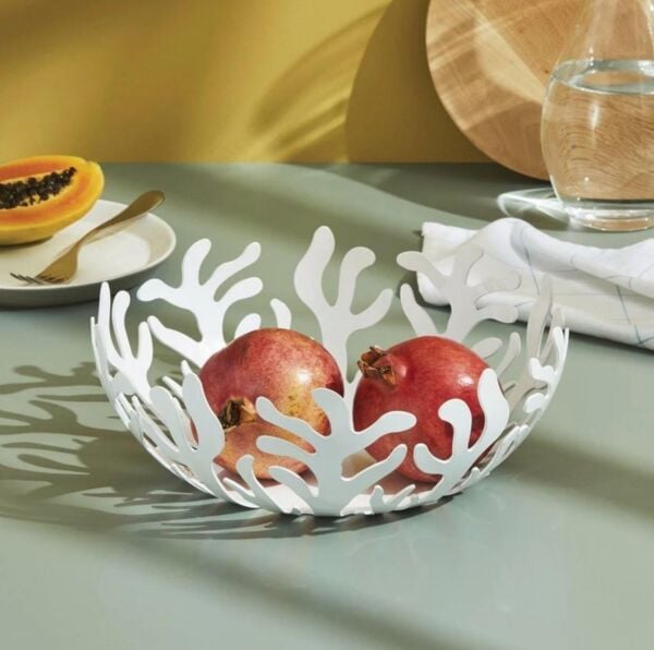 Alessi Mediterraneo Meyve Sepeti Beyaz 9,5x21 cm