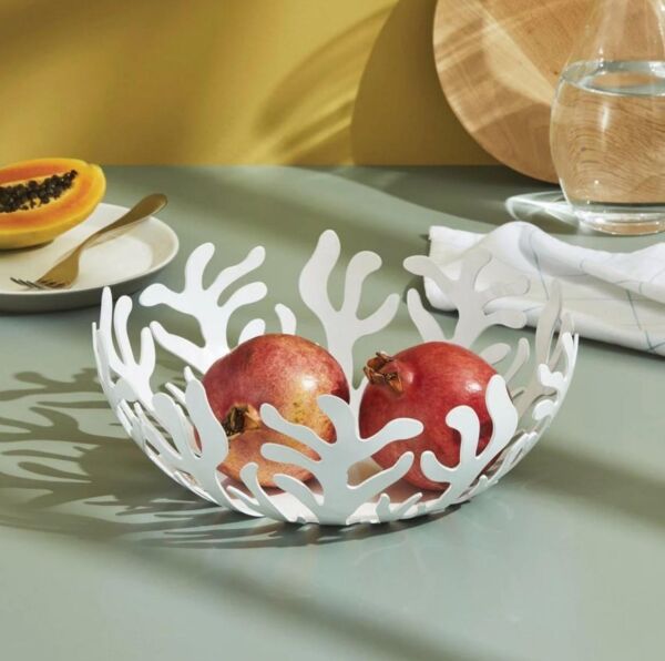 Alessi Mediterraneo Meyve Sepeti Beyaz 9,5x21 cm
