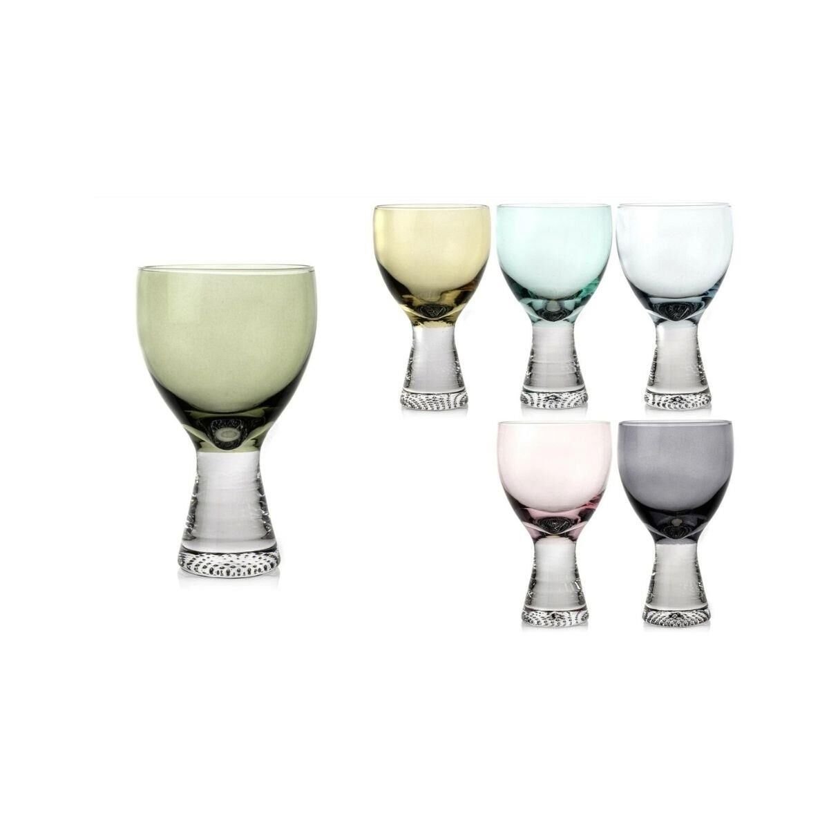 Mikasa Moor 6lı Mix Renkli Ayaklı Bardak