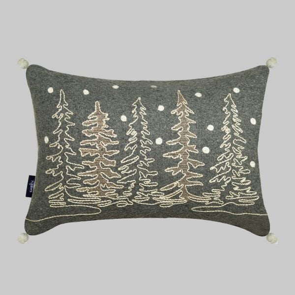 Sarev Neve Kırlent 30x45 Gri