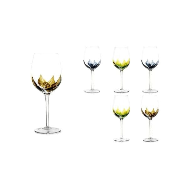 Mikasa Moor Yaprak Dek 6lı Beyaz Şarap Kadehi 480ml