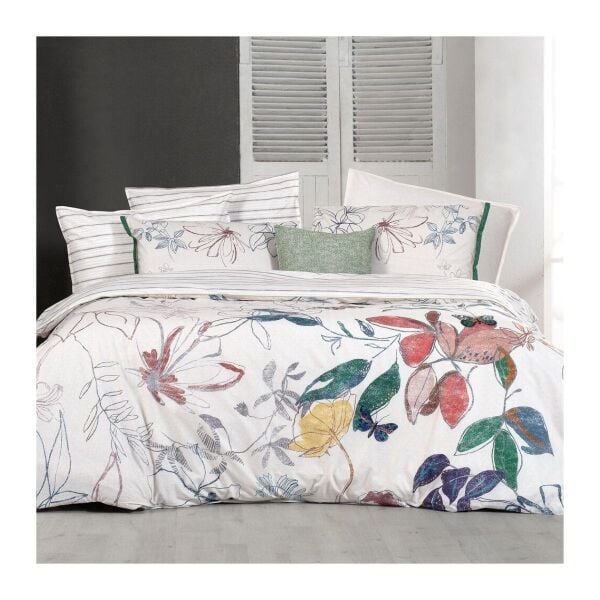 Sarev Adali Fancy Nevresim Takımı Çift Kişilik 2 Yastık-Bej