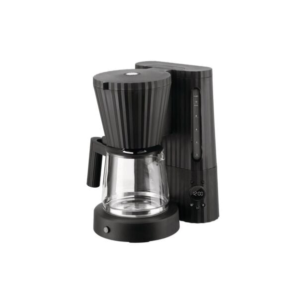 Alessi Plisse Filtre Kahve Makinası Siyah 1,5Lt