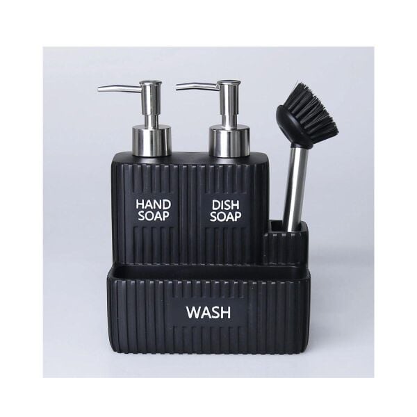 Selim Dekor Grooved İkili Sıvılı Süngerlik Siyah