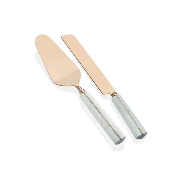 The Mia Marble Pasta Servis Takımı 2 Parça