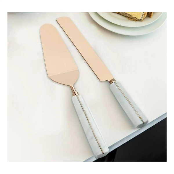 The Mia Marble Pasta Servis Takımı 2 Parça