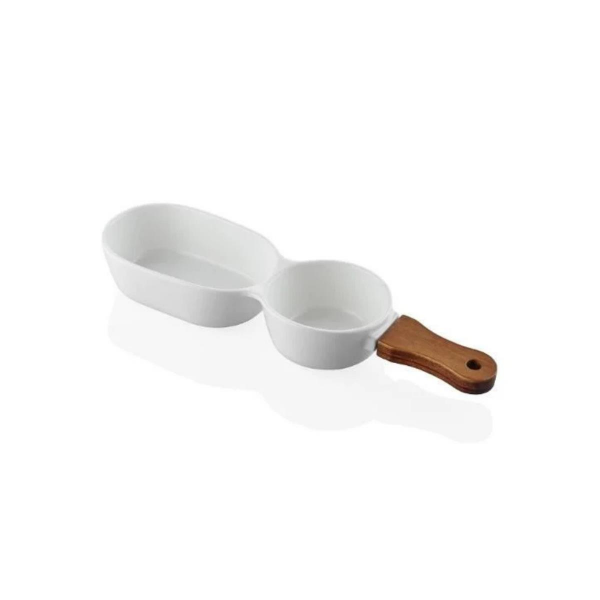 The Mia Woody Porselen Servis 35x10 cm