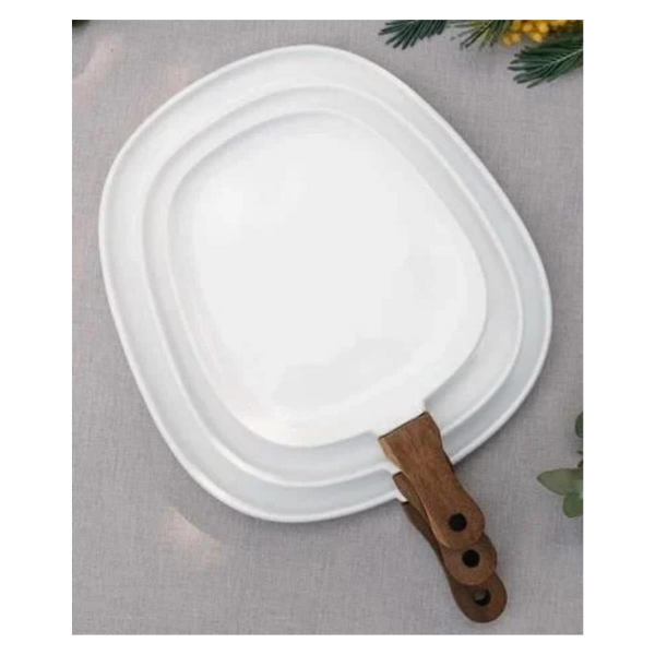 The Mia Woody Porselen Servis 44x30 cm