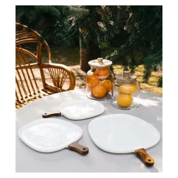 The Mia Woody Porselen Servis 38x25 cm