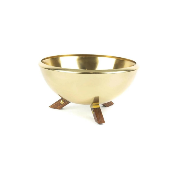 Mikasa Moor Gold Ahşap Ayaklı Kase 26 x 14 cm