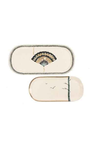 Mikasa Moor Grace 2'li Oval Servis Tabağı 42 cm + 34 cm
