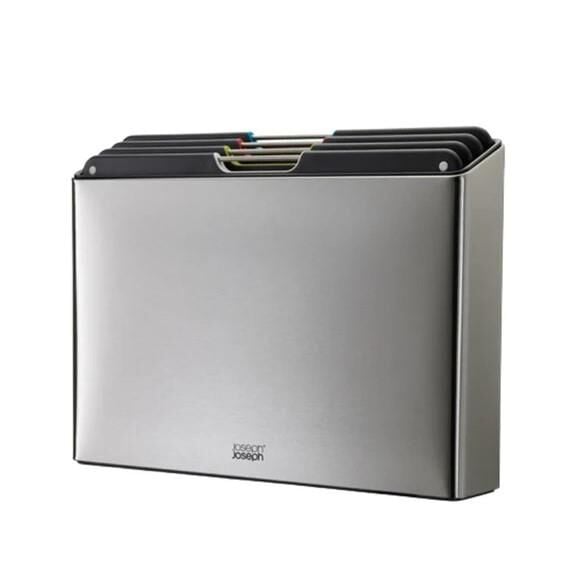 Joseph Joseph Folio Standlı Kesme Tahtası 4 lü Çelik Gri -60170