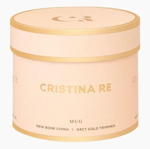 Cristina Re Gold Leopar 2 li Kahve Fincanı