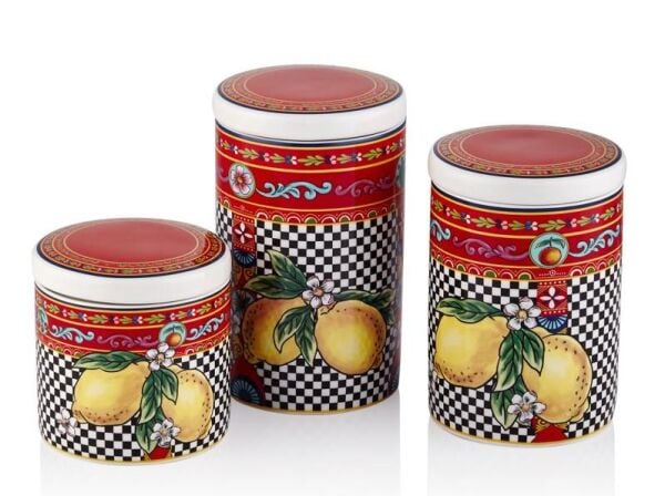 Joy Carmen Summer 3'lü Kavanoz Seti 16cm 13,8cm 10cm