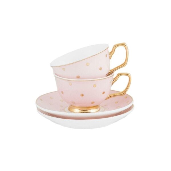 Cristina Re Polka Gold 2 li Kahve Fincanı