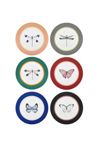 The Mia Blossom Pasta Tabağı 6 Parça 21 cm