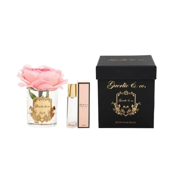 Guerli&Co Tek Pembe Şakayık Gold Logo