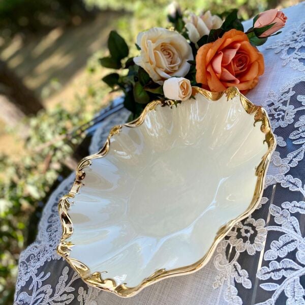 Wanelli Golden Rey  23 cm 4'lü Pasta Tabağı