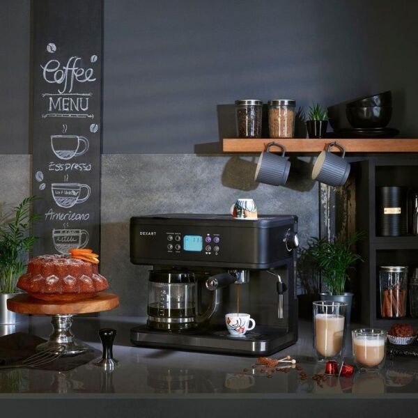 Dexart Home Barista  3-in-1 Filtre Kahve Espresso Makinesi