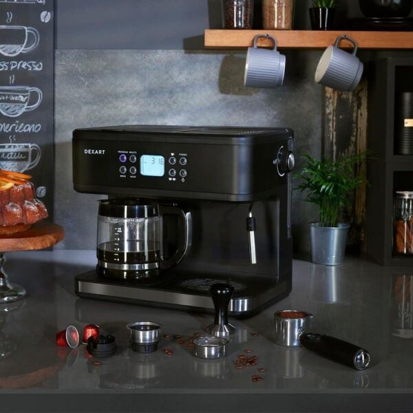 Dexart Home Barista  3-in-1 Filtre Kahve Espresso Makinesi
