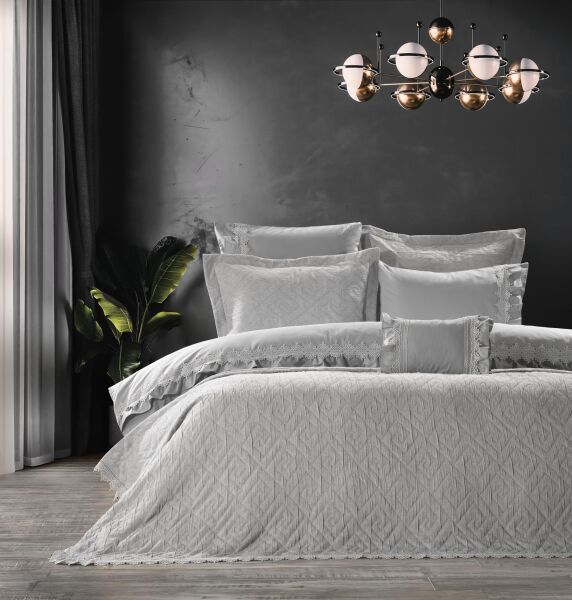 Zebra Casa Lizbon Yatak Seti Gri