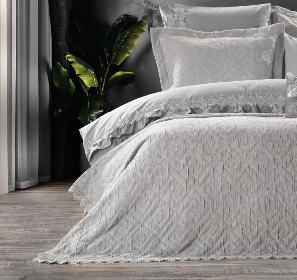 Zebra Casa Lizbon Yatak Seti Gri