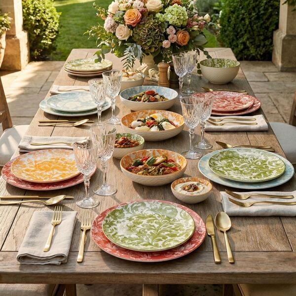 Lucky Art Aurea 2Li Seramik Kase Set 25Cm