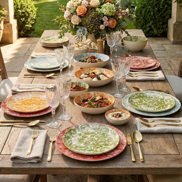 Lucky Art Aurea 2Li Seramik Kase Set 25Cm