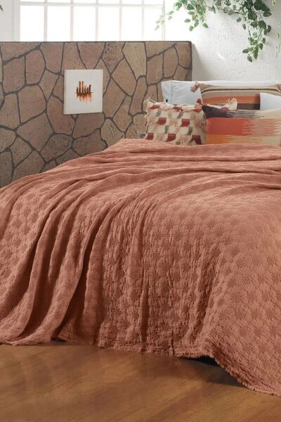 Sarev Vina Yatak Örtüsü Tek Kişilik-Taba