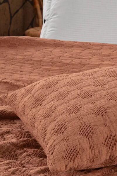 Sarev Vina Yatak Örtüsü Tek Kişilik-Taba