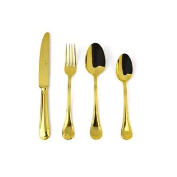 Wanelli Hr5534-002 Full Altın 84 Parça Çatal Kaşık Bıçak Takımı