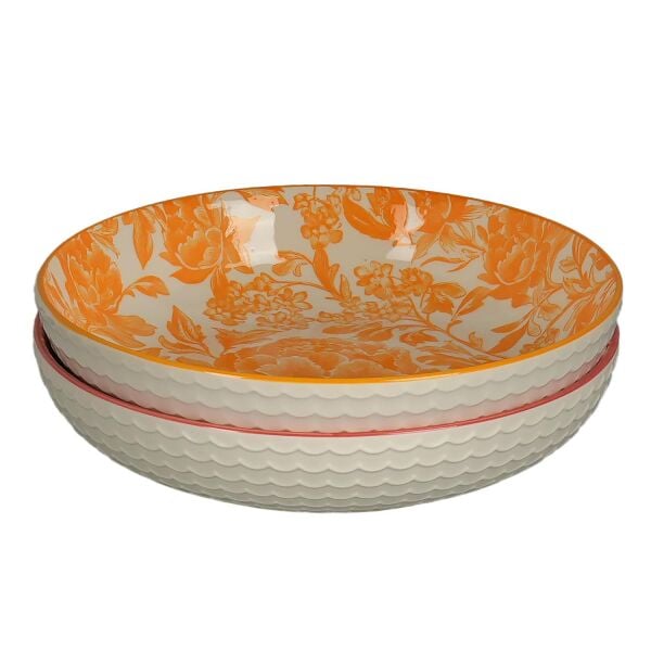 Lucky Art Aurea 2Li Seramik Derin Tabak Set 22Cm