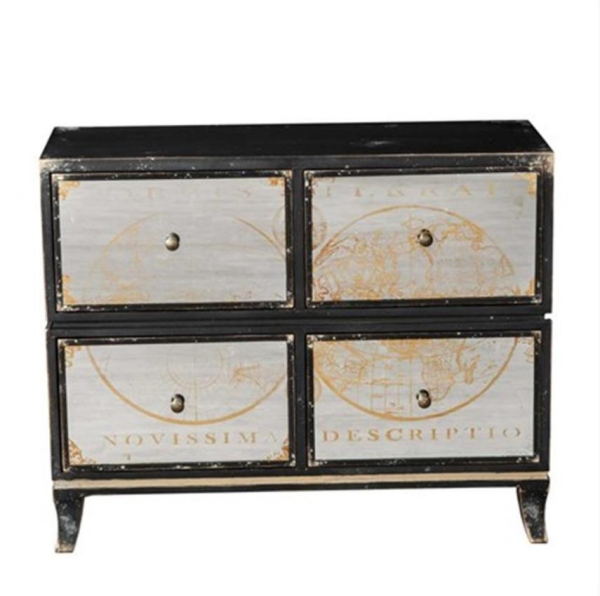 Vitale Dört Çekmeceli Ahşap Mobilya  95.5 x 40.0 x 77.0 cm