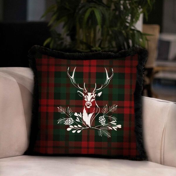 Adawall Ey403 Tartan Geyiği Yastık