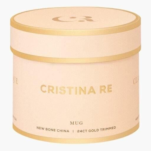 Cristina Re Siyah Çizgili 2 li Kahve Fincanı