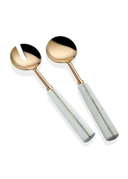 The Mia Marble Salata Servis Takımı 2 Parça