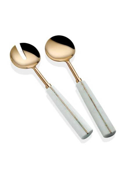 The Mia Marble Salata Servis Takımı 2 Parça