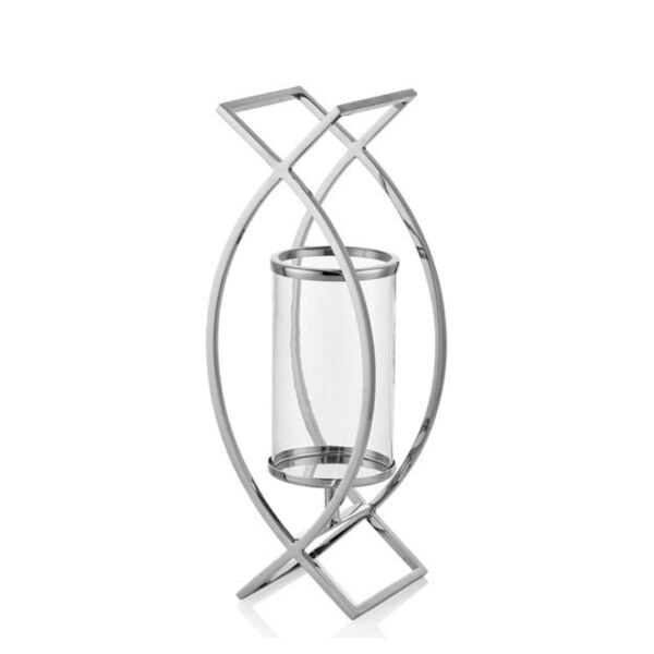La Medore Parabolas Nıckel Small Lantern 16,5xı 2,5x41cm