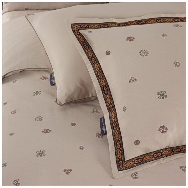 Sarev Kutay Saten Nevresim Takımı Çift Kişilik 4 Yastık Mocha