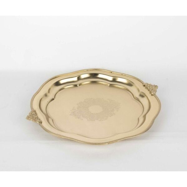 Mikasa Moor Pirinç İşlemeli  Oval Tepsi 25x29cm